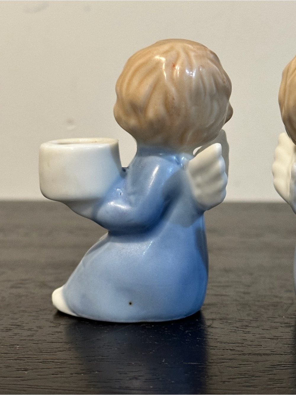 Colonial Candle Blue Angel Pair Tealight Holders - Picture 10 of 10